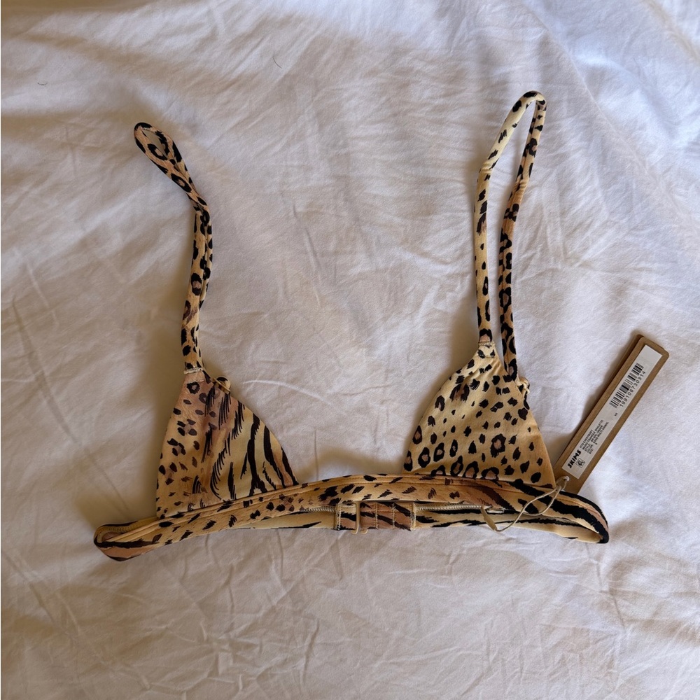 Skims Leopard Print Micro Bralette